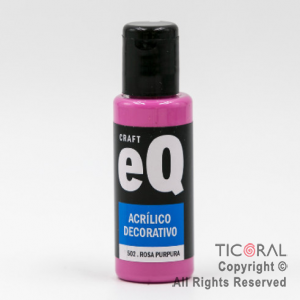 ACRIL.DECOR.EQ 502 ROSA PURPURA 50ML X 6 UNIDADES